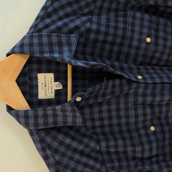 Lucky Brand Other - Lucky Brand Men's S Saturday Stretch Western Style Snap Button Plaid Shirt NWT